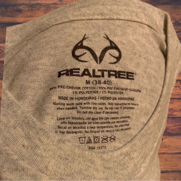 Realtree Camo Brand Hunting Logo Shirt Real Tree Mossy Oak American Flag - Picture 3 of 5